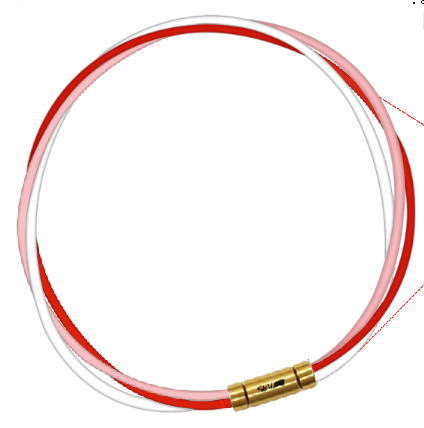 セブ SEV スポーツネックレス ルーパータイプ3G ピンク/レッド/ホワイト 体感アクセサリー アスリートが実感 SEVルーパー ゴールドヘッド