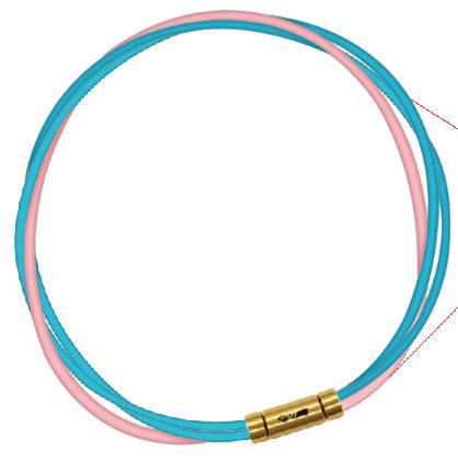 セブ SEV スポーツネックレス ルーパータイプ3G ライトブルー2本/ピンク 体感アクセサリー アスリートが実感 SEVルーパー ゴールドヘッド