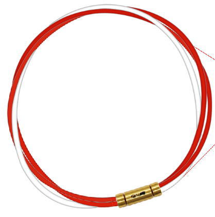 セブ SEV スポーツネックレス ルーパータイプ3G レッド2本/ホワイト 体感アクセサリー アスリートが実感 SEVルーパー ゴールドヘッド