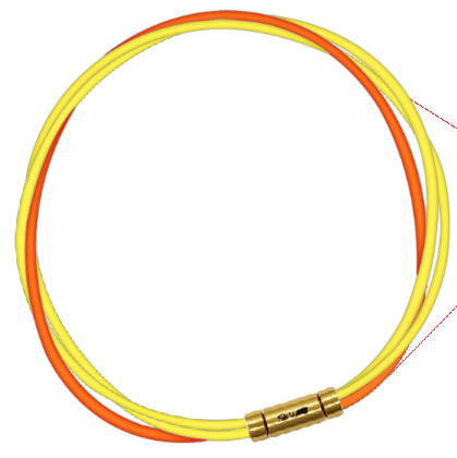 セブ SEV スポーツネックレス ルーパータイプ3G イエロー2本/オレンジ 体感アクセサリー アスリートが実感 SEVルーパー ゴールドヘッド