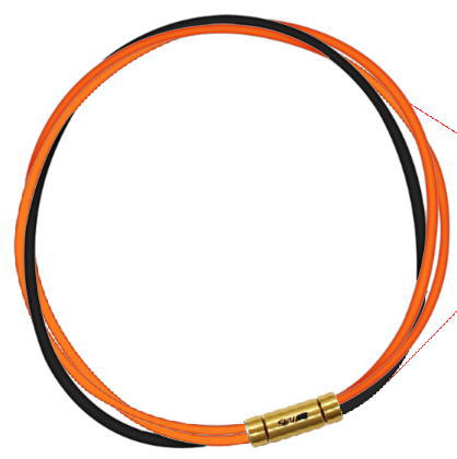 セブ SEV スポーツネックレス ルーパータイプ3G 54cm オレンジ2本/ブラック 体感アクセサリー アスリートが実感 SEVルーパー ゴールドヘッド｜スポーツダイアリー