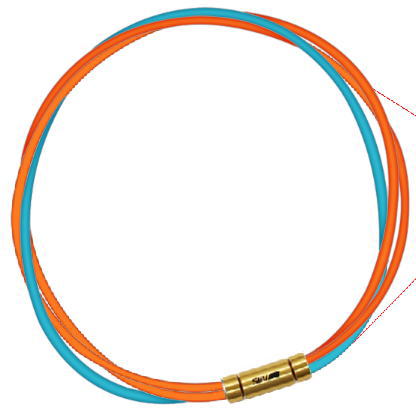 セブ SEV スポーツネックレス ルーパータイプ3G 54cm オレンジ2本/ライトブルー 体感アクセサリー アスリートが実感 SEVルーパー ゴールドヘッド｜スポーツダイアリー 34,320円