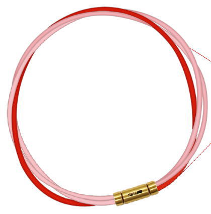 セブ SEV スポーツネックレス ルーパータイプ3G 54cm ピンク2本/レッド 体感アクセサリー アスリートが実感 SEVルーパー ゴールドヘッド 34,320円