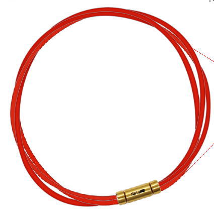 セブ SEV スポーツネックレス ルーパータイプ3G 54cm レッド 体感アクセサリー アスリートが実感 SEVルーパー ゴールドヘッド