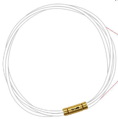 セブ SEV スポーツネックレス ルーパータイプ3G 54cm ホワイト 体感アクセサリー アスリートが実感 SEVルーパー ゴールドヘッド