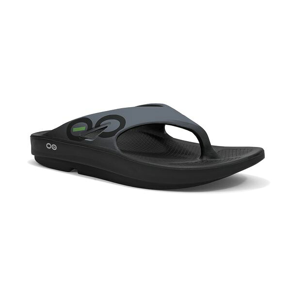 OOFOS ウーフォス リカバリーサンダル OOriginal Sport 事あたらしい 運動競技 5020030 Black/Graphite  ぼうぜん自失採り入れる 座蒲団 トングサンダル 運動競技サンダル メンズ レディース ユニ一発やる 駈けっくら マラソン 瑜伽 運動競技 ビーサン 砂浜サンダル