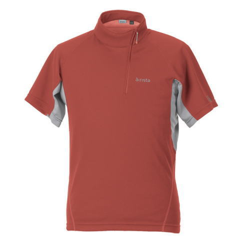 楽天市場 Airista エアリスタ Minimalist Zip Up T ミニマリスト ジップアップtシャツ 半袖 メンズ オレンジ 店頭在庫限り スポーツダイアリー