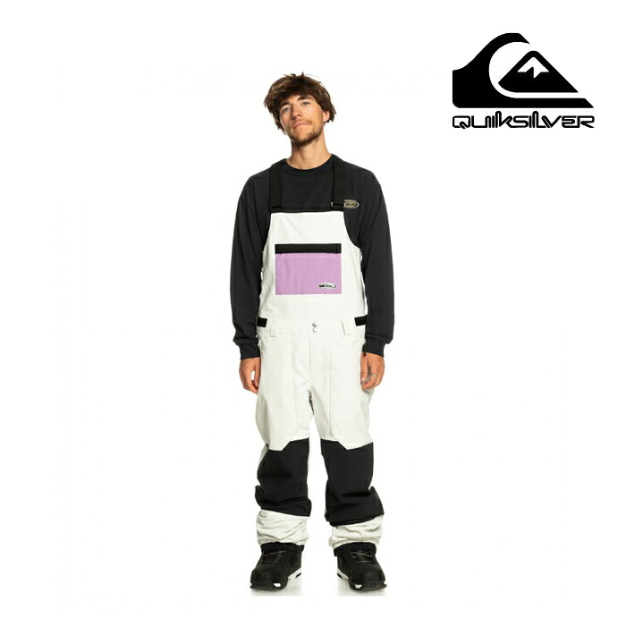 【エントリーでP最大49倍!4/10 1:59迄】 日本正規品 スノーボード ウェア パンツ クイックシルバー QUIKSILVER FLY HIGH BIB SZT0 UNISEX メンズ レディース 23-24
