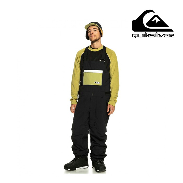 【エントリーでP最大49倍！4/10 1:59迄】 日本正規品 スノーボード ウェア パンツ クイックシルバー QUIKSILVER FLY HIGH BIB KVJ0 UNISEX メンズ レディース 23-24