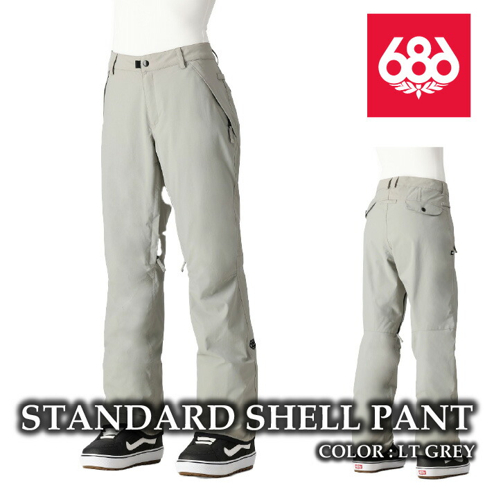 日本正規品 スノーボード ウェア パンツ シックスエイトシックス 686 STANDARD PANT Lt Grey レディース 24-25｜SportsExpress