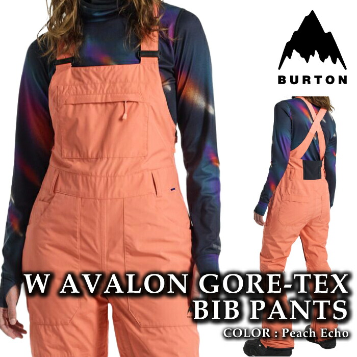 【エントリーでP最大49倍！4/10 1:59迄】 日本正規品 スノーボード ウェア ビブパンツ バートン BURTON WOMENS AVALON GORE-TEX 2L BIB PANTS Peach Echo ゴアテックス レディース 24-25 22,163円