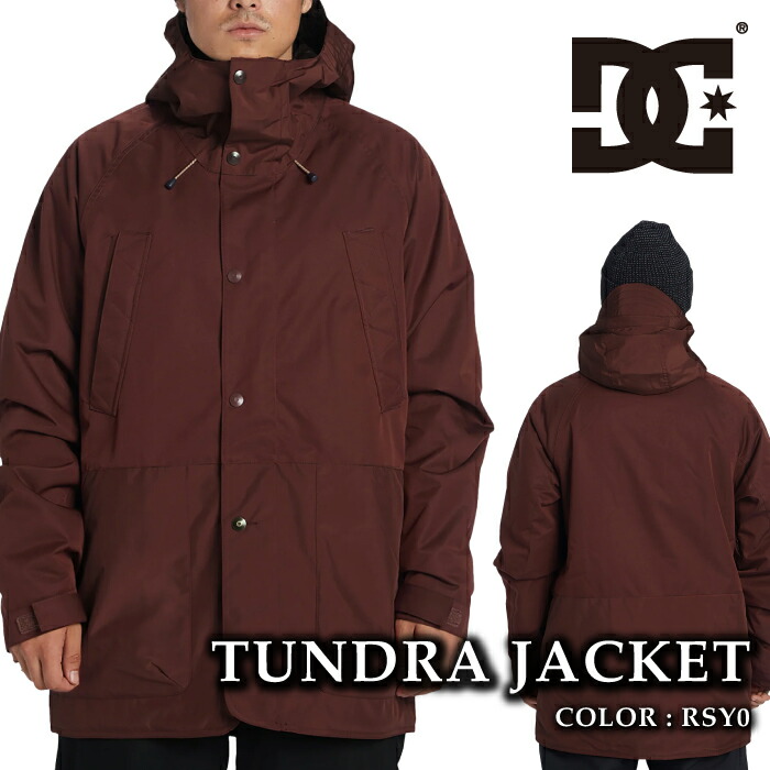 【エントリーでP最大47倍！4/17 9:59迄】 日本正規品 スノーボード ウェア ジャケット ディーシー DC TUNDRA JACKET RSY0 メンズ レディース 24-25