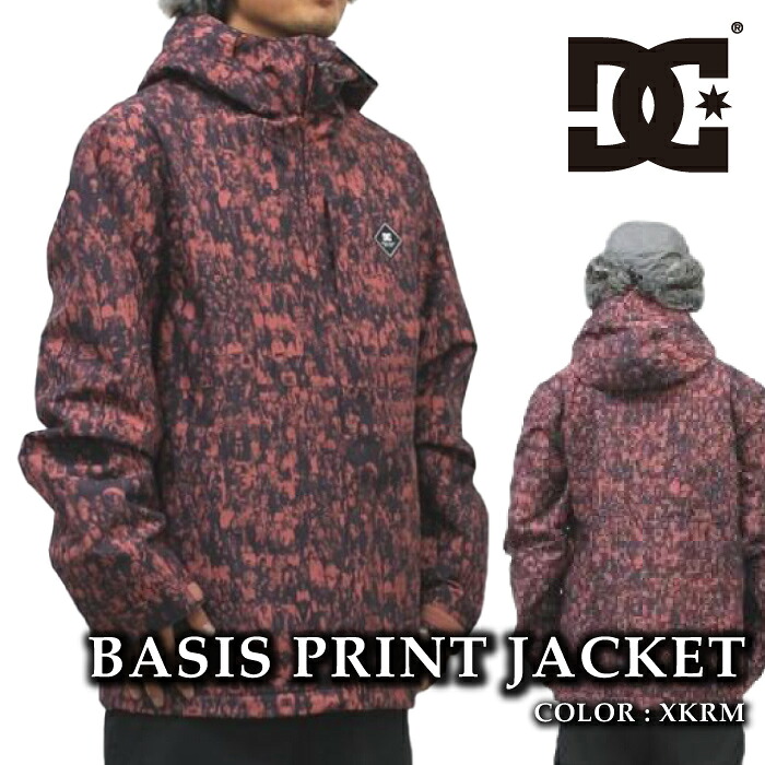 日本正規品 スノーボード ウェア ジャケット ディーシー DC BASIS PRINT JACKET XKRM メンズ 24-25｜SportsExpress