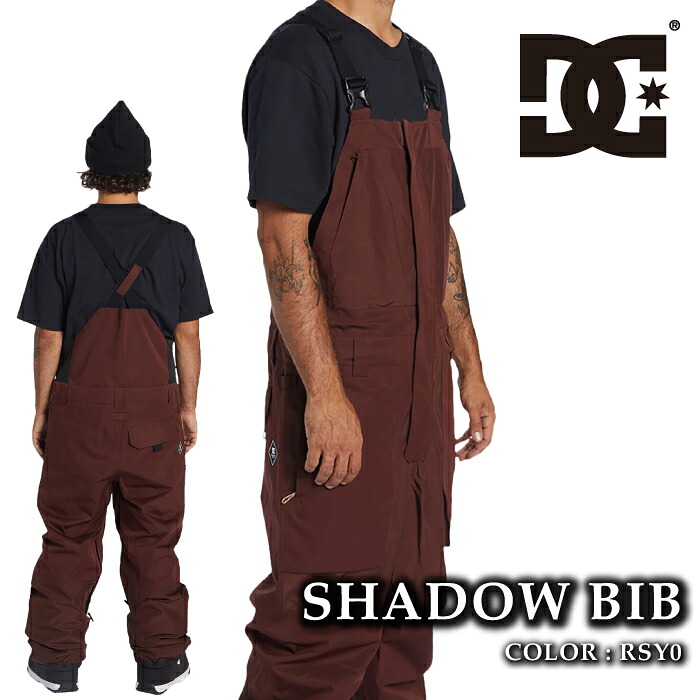 【エントリーでP最大47.5倍！7/26 1:59迄】 日本正規品 スノーボード ウェア ビブパンツ ディーシー DC SHADOW BIB RSY0 メンズ 24-25｜SportsExpress
