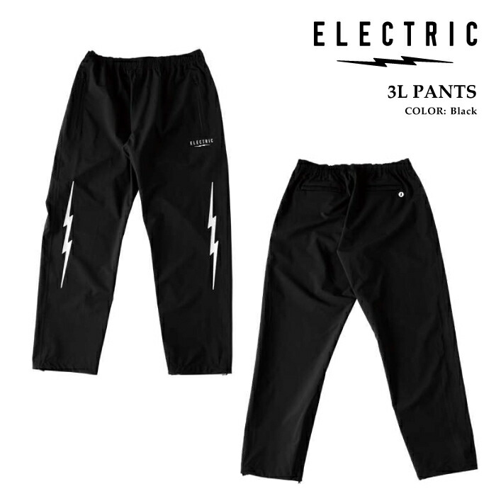 日本正規品 パンツ エレクトリック ELECTRIC 3L PANTS Black ブラック 3レイヤー 2025SS