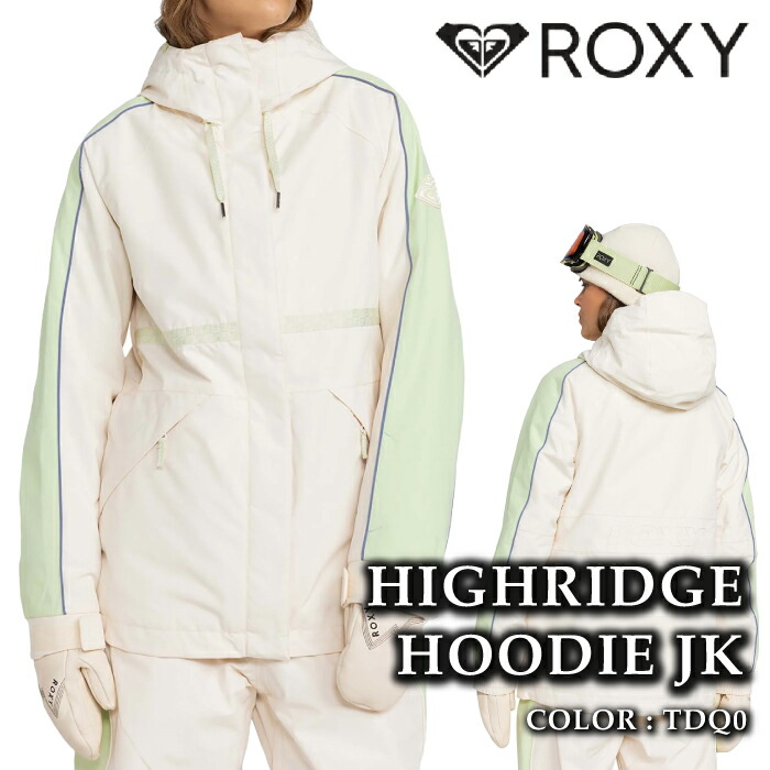 【エントリーでP最大49倍！4/10 1:59迄】 日本正規品 スノーボード ウェア ジャケット ロキシー ROXY HIGHRIDGE HOODIE JK TDQ0 REGULAR LONG FIT レディース 24-25