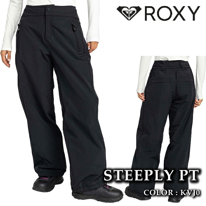 日本正規品 スノーボード ウェア パンツ ロキシー ROXY STEEPLY PT KVJ0 RELAXED FIT レディース 24-25|SportsExpress