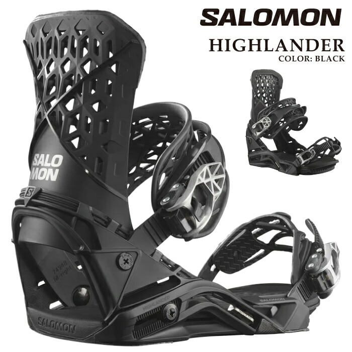 美品　SALOMON HIGHLANDER 24-25モデル　ビンディング M 楽天市場】スノーボード ビンディング 24-25 SALOMON サロモン