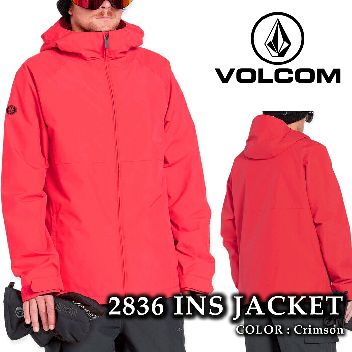 【エントリーでP最大47倍!4/17 9:59迄】 日本正規品 スノーボード ウェア ジャケット ボルコム VOLCOM MENS 2836 INSULATED JACKET Crimson メンズ 24-25