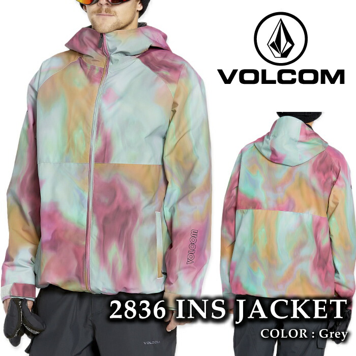 【エントリーでP最大47倍！4/17 9:59迄】 日本正規品 スノーボード ウェア ジャケット ボルコム VOLCOM MENS 2836 INSULATED JACKET Grey メンズ 24-25