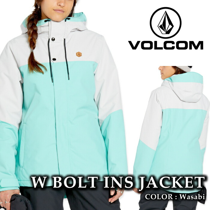 【エントリーでP最大49倍!4/10 1:59迄】 日本正規品 スノーボード ウェア ジャケット ボルコム VOLCOM WOMENS BOLT INSULATED JACKET Wasabi レディース 24-25
