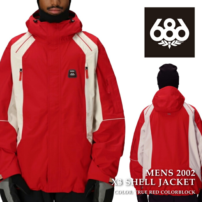 686 スノーボードウェア ジャケット　Lサイズ 黒赤 686 スノーボードウェア ジャケット Lサイズ 黒赤 楽天市場
