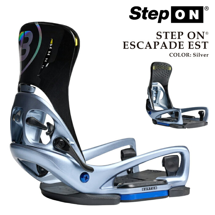 【エントリーでP最大47.5倍！7/26 1:59迄】 日本正規品 スノーボード ビンディング バートン BURTON WOMENS STEP ON ESCAPADE EST Silver ステップオン エスカペイド イーエスティー バインディング レディース 25-26｜SportsExpress
