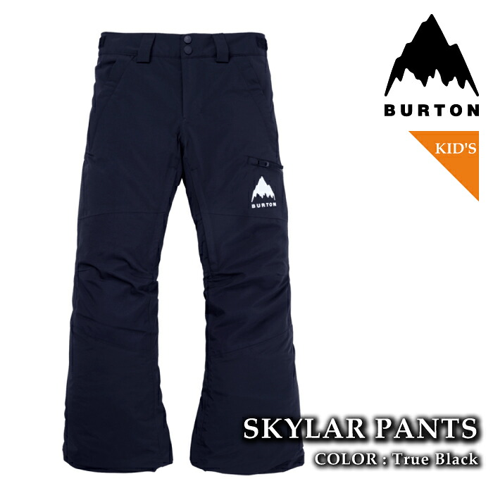 【エントリーでP最大47.5倍！7/26 1:59迄】 日本正規品 スノーボード ウェア パンツ バートン BURTON KIDS SKYLAR PANTS True Black キッズ ユース 子供 25-26｜SportsExpress
