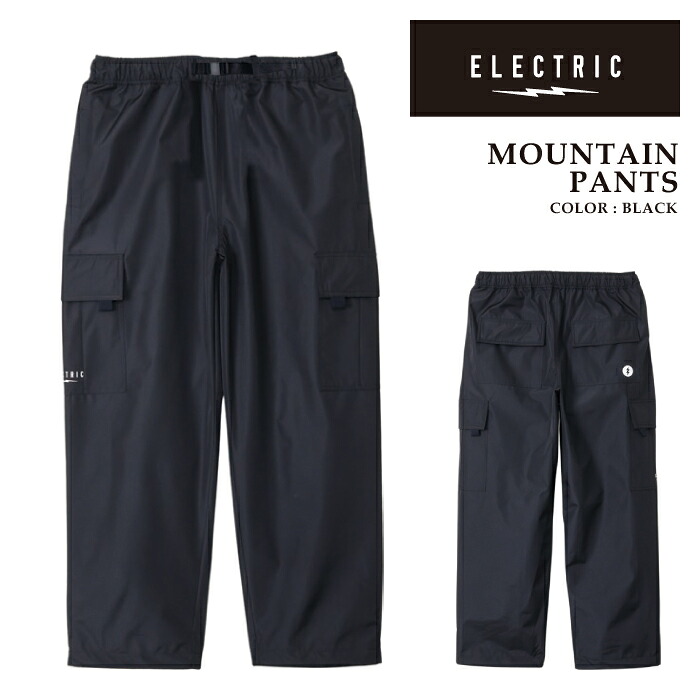 【エントリーでP最大49倍！4/10 1:59迄】 日本正規品 パンツ エレクトリック ELECTRIC MOUNTAIN PANTS Black 25FW