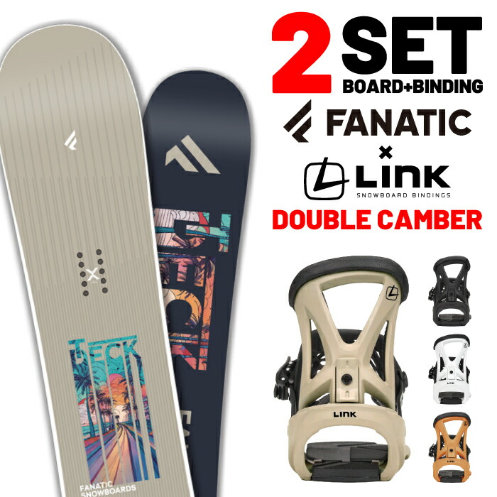 日本正規品 取付可能 スノーボード ビンディング 2点セット ファナティック FANATIC T-DECK Grey + GRD-2 ティーデッキ 板 バインディング メンズ レディース 25-26