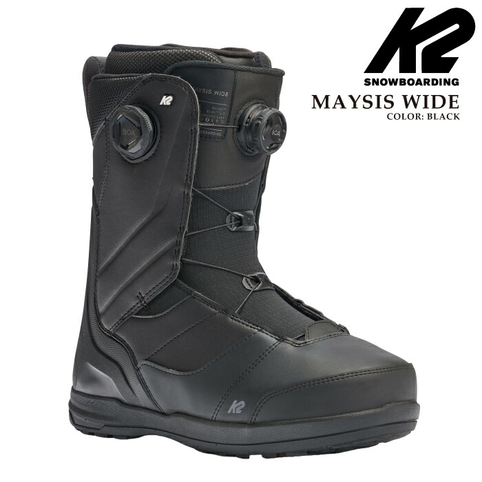 日本正規品 スノーボード ブーツ ケーツー K2 MAYSIS WIDE Black メイシス ワイド メンズ 25-26