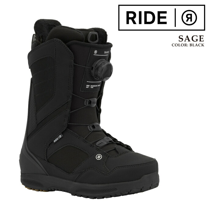 日本正規品 スノーボード ブーツ ライド RIDE SAGE Black セージ レディース 25-26