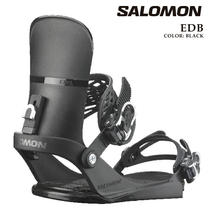 日本正規品 スノーボード ビンディング サロモン SALOMON EDB Black イーディービー バインディング メンズ レディース 25-26
