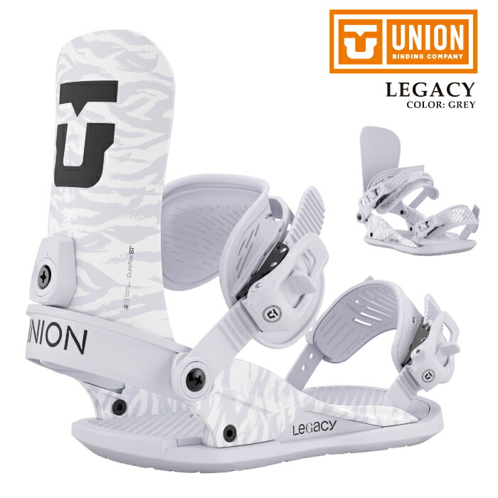 日本正規品 スノーボード ビンディング ユニオン UNION LEGACY Grey レガシー バインディング レディース 25-26