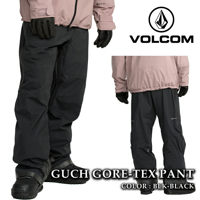 【エントリーでP最大47.5倍!7/26 1:59迄】 日本正規品 スノーボード ウェア パンツ ボルコム VOLCOM GUCH GORE-TEX PANT Black ゴアテックス メンズ 25-26|SportsExpress