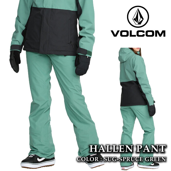【エントリーでP最大49倍！4/10 1:59迄】 日本正規品 スノーボード ウェア パンツ ボルコム VOLCOM HALLEN PANT Spruce Green レディース 25-26