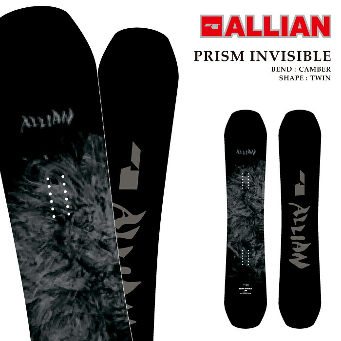 【エントリーでP最大47.5倍！7/26 1:59迄】 日本正規品 スノーボード 板 アライアン ALLIAN PRISM INVISIBLE プリズム インビジブル メンズ 26-27｜SportsExpress