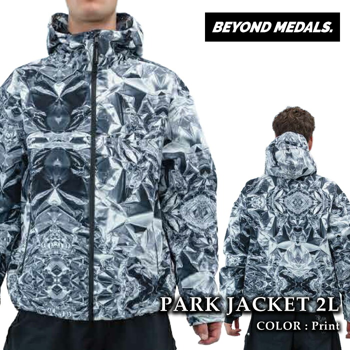 日本正規品 スノーボード ウェア ビヨンド メダルズ BEYOND MEDALS PARK JACKET PRINT 2L Print パーク ジャケット メンズ レディース 26-27｜SportsExpress 28,105円