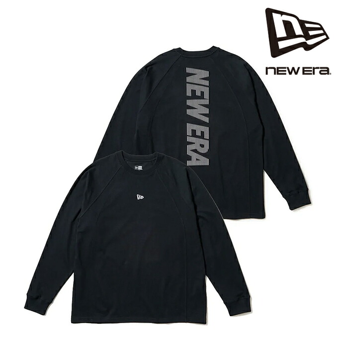 日本正規品 ニューエラ NEW ERA 長袖 オーバーサイズド パフォーマンス Tシャツ Vertical Logo ブラック パフォーマンスアパレル 14674830