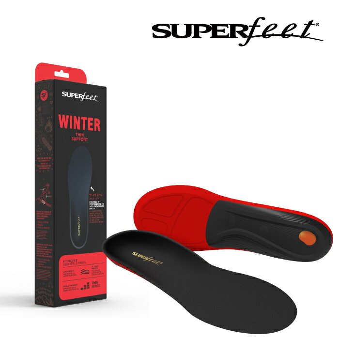【エントリーでP最大49倍！4/10 1:59迄】 日本正規品 スーパーフィート インソール SUPERFEET Winter Thin Support ウィンタースポーツ スキー スノーボード 中敷