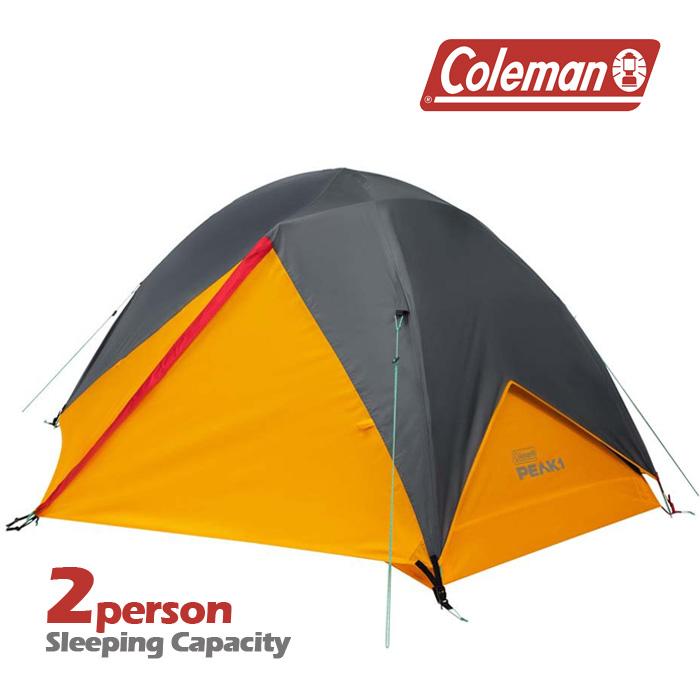 【エントリーでP最大47.5倍!7/26 1:59迄】 コールマン テント COLEMAN PEAK1 TENT 2P BACKPACKING 2155773 Dark Stone ピーク1 バックパッキング ドーム型 キャンプ アウトドア 2人用 オールウェザー 全天候型|SportsExpress