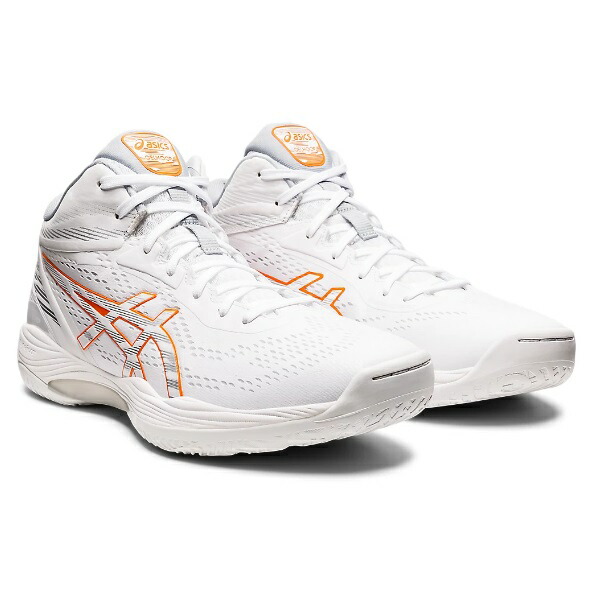 Asics アシックス Gelhoop V14 レギュラー バスケットボールシューズ 1063a050 102 White Habanero ２２awモデル 21新商品