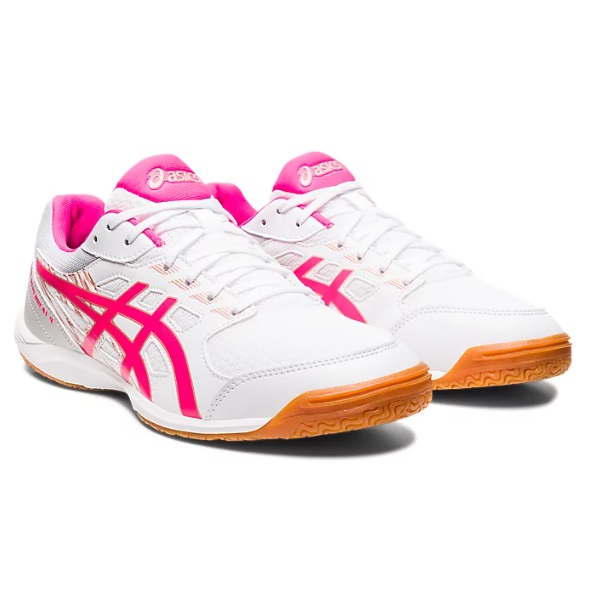 asics アシックス ATTACK HYPERBEAT 4 ピンポンシューズ 1073A056-101(White/Pink Glo)
