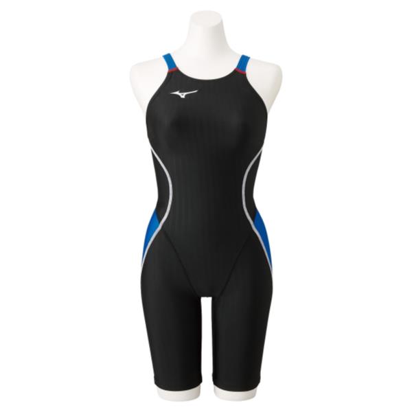 MIZUNO ミズノ 競泳用二分の一背広(スピード競技開けっ広げうしろ側)[ウィメンズ] レディース水泳着 N2MG1224-91(黒いこと×青み)