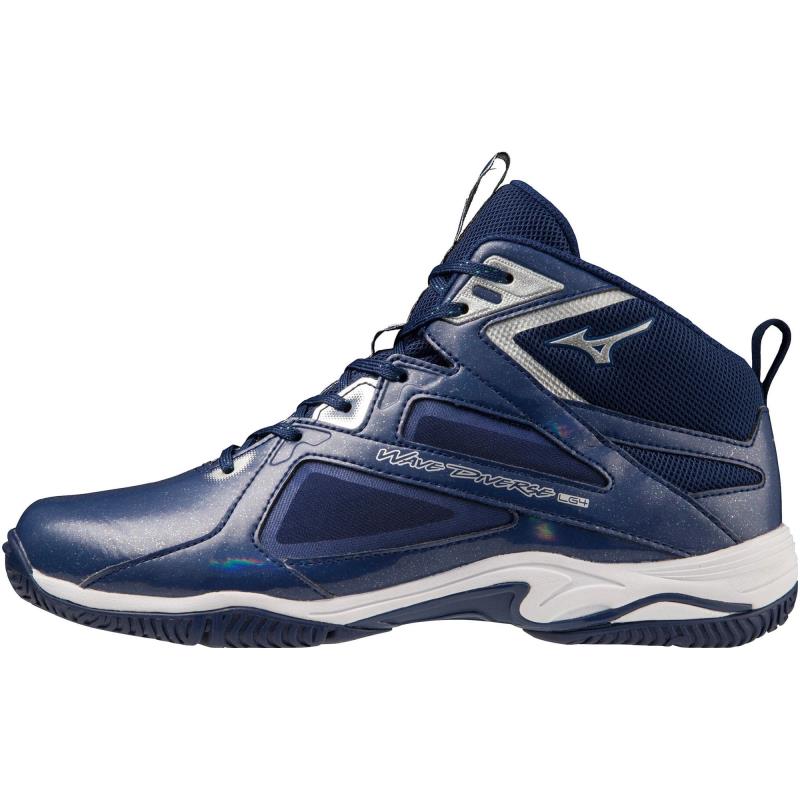 MIZUNO ミズノ ウエーブダイバース LG4 Ltd[ユニセックス] フィットネスシューズ K1GF237532(ネイビー&times;シルバー&times;ホワイト)｜スポーツファーム　店