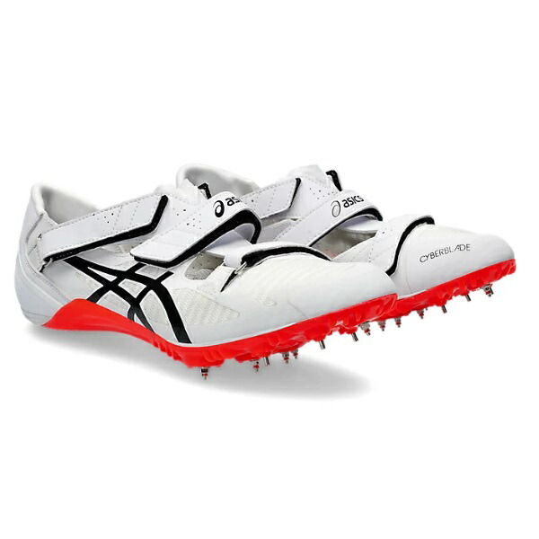asics アシックス CYBERBLADE 16 (サイバーブレード 16) 陸上スパイク【100m～400m/ハー ドル】 1093A134-100(White/Black)