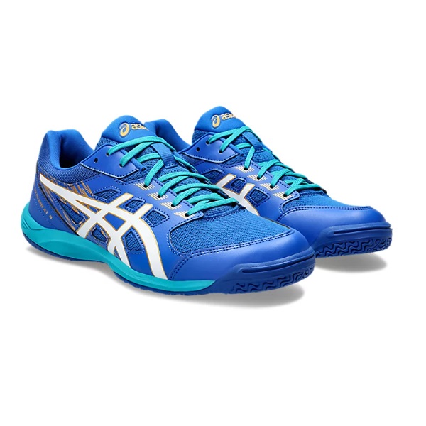asics アシックス ATTACK HYPERBEAT 4 卓球シューズ 1073A056-401(Tuna Blue/White)