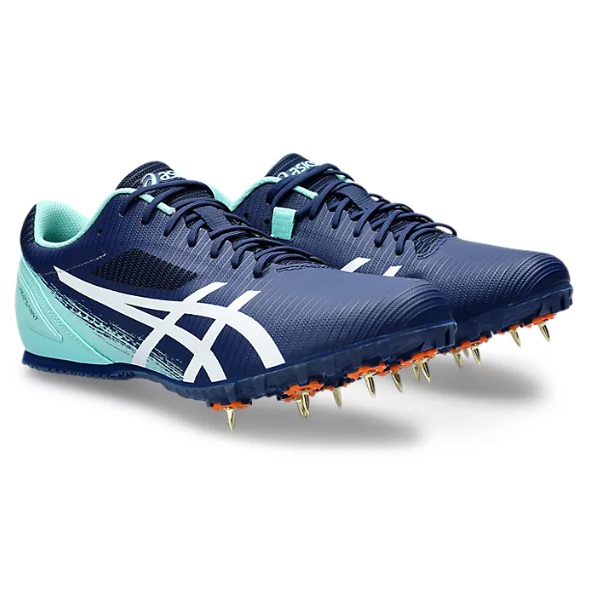 asics アシックス HEATSPRINT 13 陸上スパイク【推奨種目:100m~1500m/ハードル/跳躍種目】 土・オールウェザートラック兼用 1093A199-400(Blue Expanse/White)|スポーツファーム 店