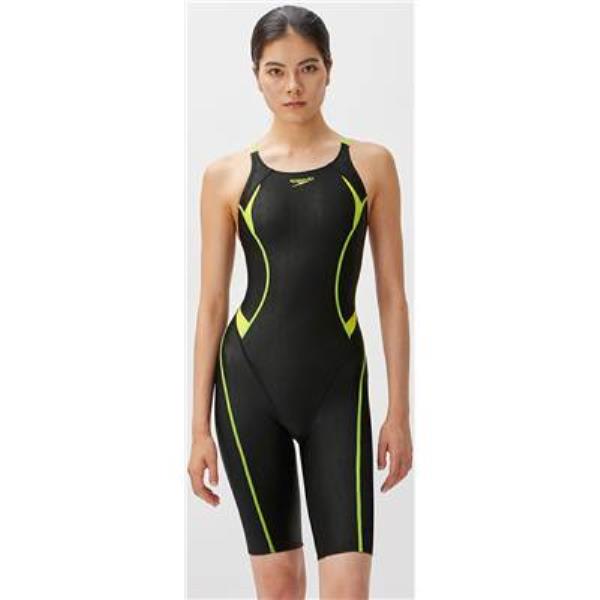 素早さ speedo フレックスシグマカイオープンバックニースキン（レディース） レディース競泳水泳着 SCW12301F-CG(読みやすい緑であること) 【WA聞きとどける模範例】返品取り替えっこ不可