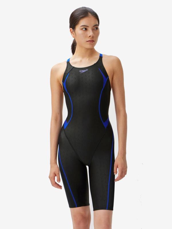 素早さ speedo フレックスシグマカイオープンバックニースキン（レディース） レディース競泳水泳着 SCW12301F-RB(ロイヤル青み) 【WA聞きとどける模範例】返品取り替えっこ不可